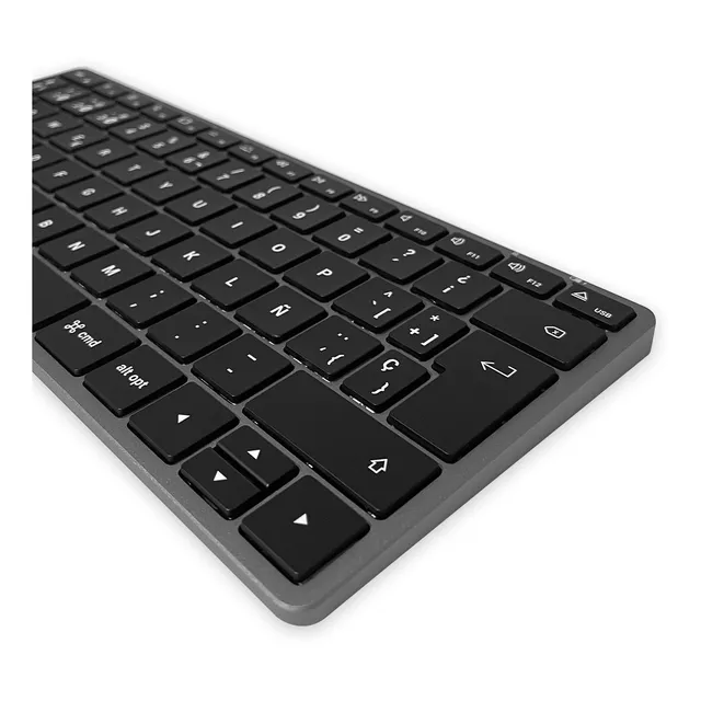 Teclado Bluetooth Retroiluminado X1 En Español Satechi Color del teclado Gris Idioma Español España