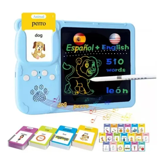 Auzl Computador Para Nninos Didactico Con 255 Tarjetas