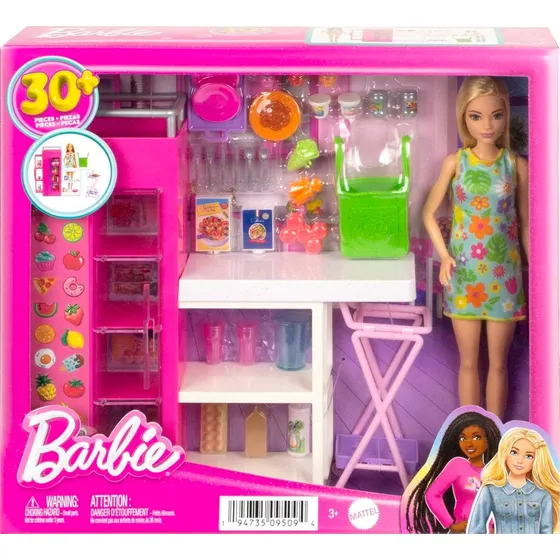 Barbie Cocina Despensa + 30 Pzas Playset Original