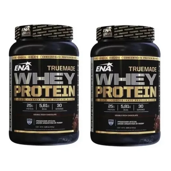 Combo 2 Truemade Whey Protein Ena 4lb Concentrada Isolada