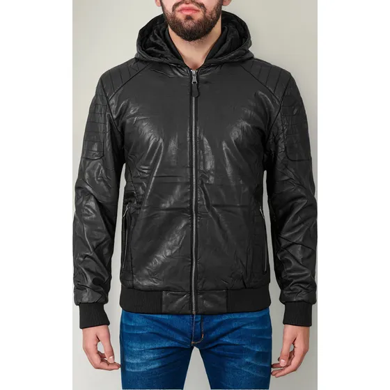 Campera Hombre Moto Cuero Pu Importada Super Oferta!