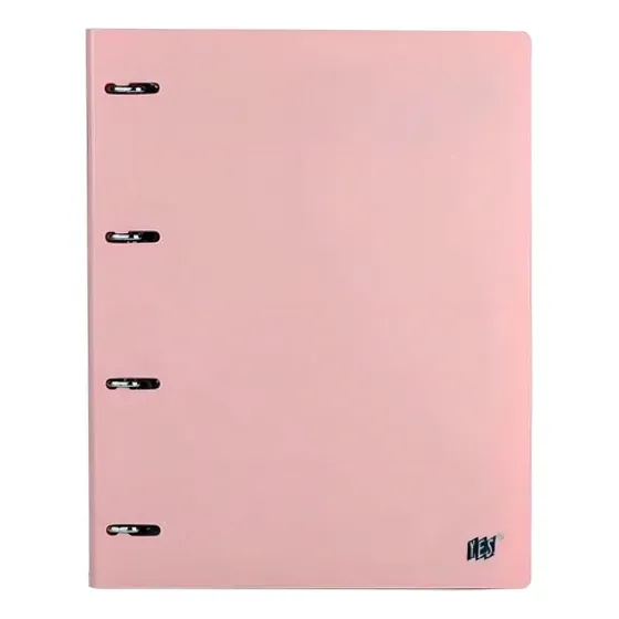 YES Pastel Fichário Argolado Colegial 96 folhas a4 1 assuntos unidade x 1 31cm x 24cm tons pastel