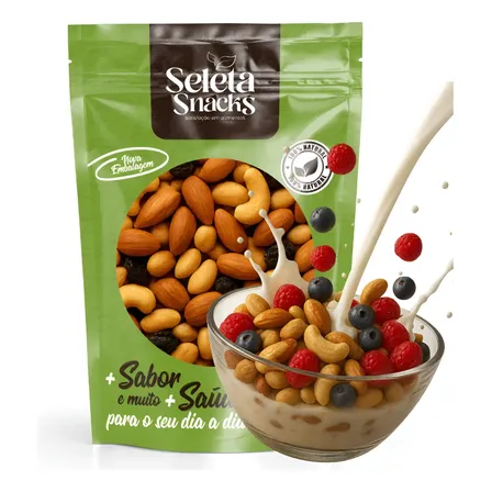 Mix De Castanhas Premium Natural E Crocante Embalagem:500g 500g