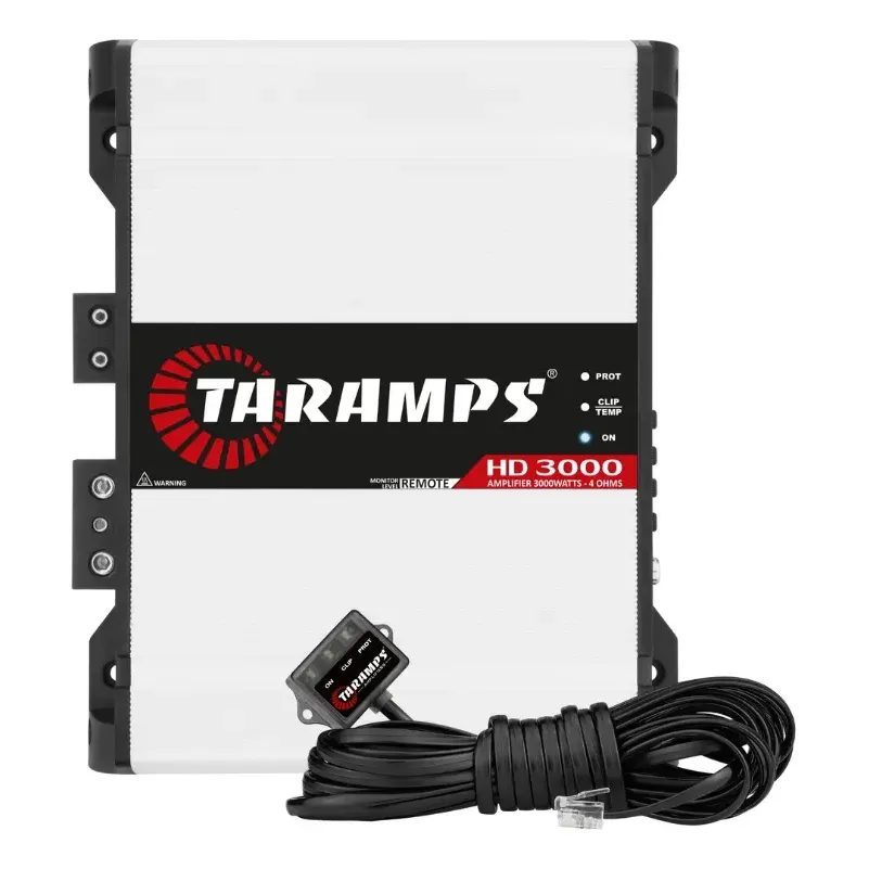 Módulo Amplificador Taramps HD3000 de 3000W RMS para Som Automotivo
