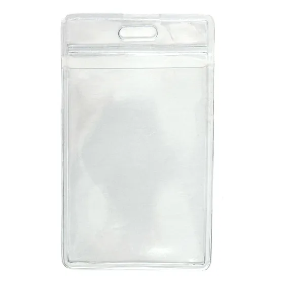 Porta Crachá Bolsa Plástica Pvc Transparente 100 - Unidades 58x89mm