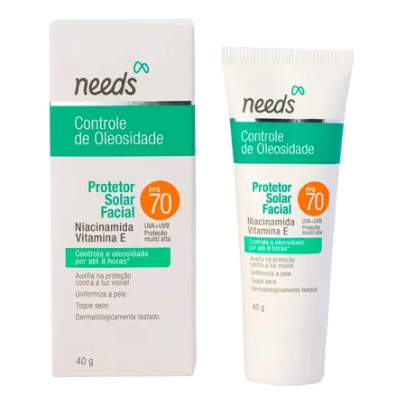 Protetor Solar Facial Fps 70 Needs Controle De Oleosidade