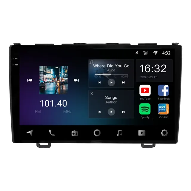 Multimidia Aikon Core Red Crv 2007 A 2011 2ram 64gb Qled 9'