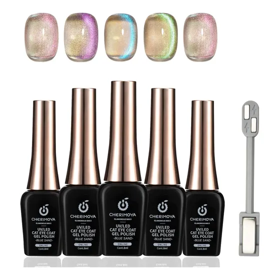 Set De Esmalte De Uñas De Gel Con Imán Cat Eye 6pcscherimoya