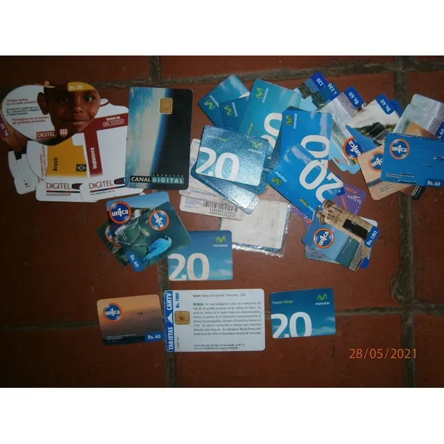 Lote De Tarjetas Telefónicas Usadas