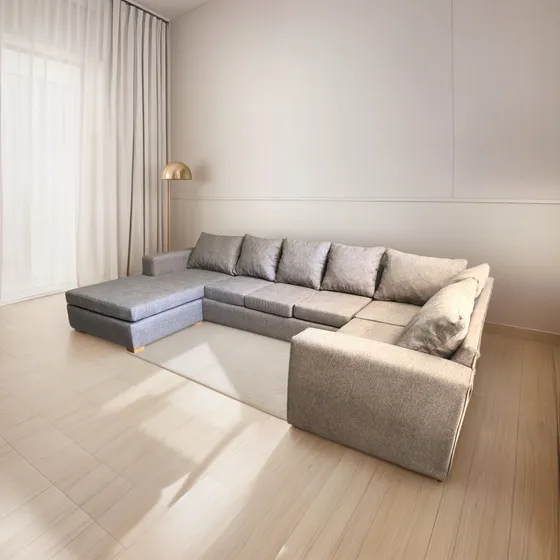 Sillón Ifreedom Mendoza Chenille 8 Cuerpos En U, 4 Piezas