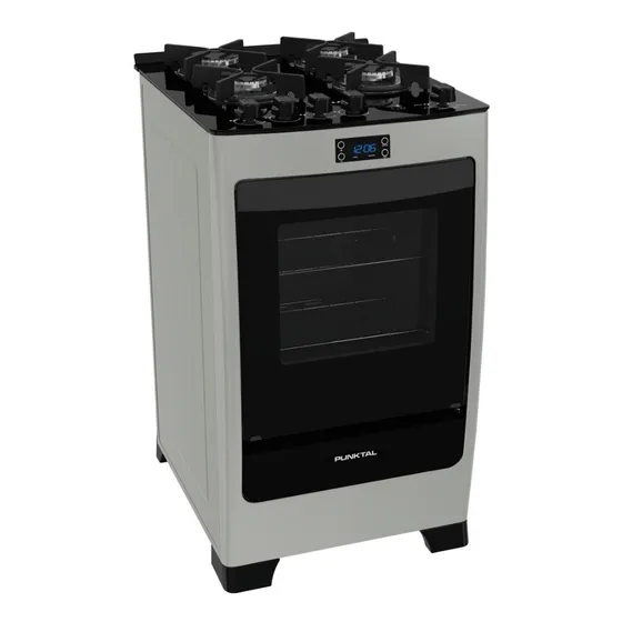 Cocinas Cocina Multigas Punktal  Glass Inox Pk-735 - Fama
