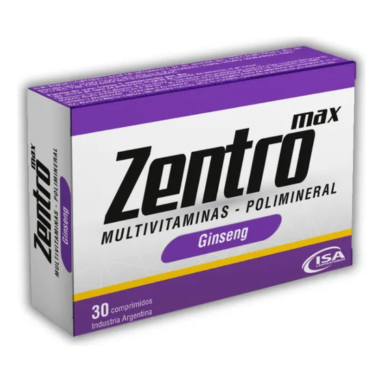 Suplemento Multivitaminas Y Polimineral Zentro Max X 30 Comp