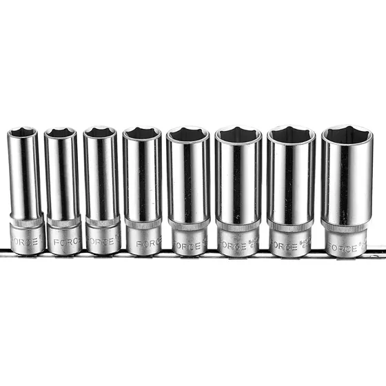 Juego De Dados 3/8 Largos Hexagonales De 8-19 Mm Force