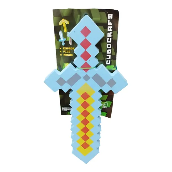 Espada Celeste Minecraft 39cm De Goma Eva