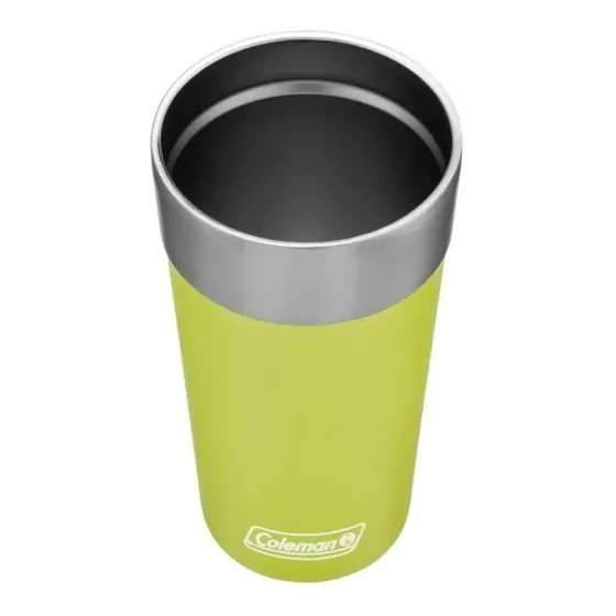 Copo Termico Inox Coleman C/tampa 600ml Verde Claro