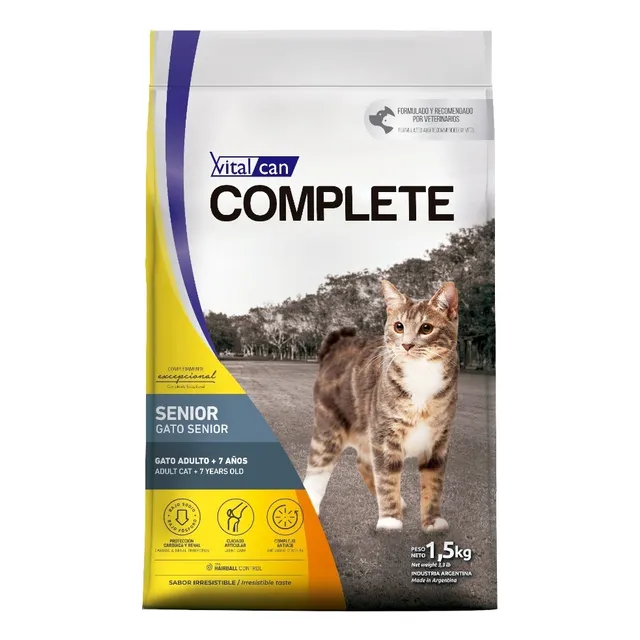 Alimento Vitalcan Complete para gato senior sabor mix de 7.5 kg