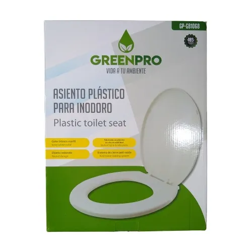 Asiento De Inodoro Greenpro Blanco 16 