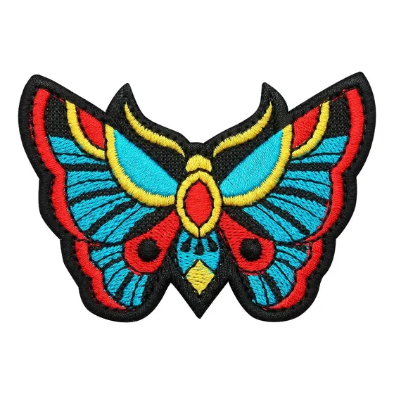 Patch Gang Bordado Termocolante Borboleta Old School
