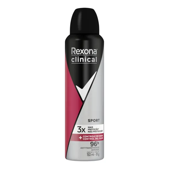 Desodorante En Aerosol Rexona Men Clinical Sport 150 Ml