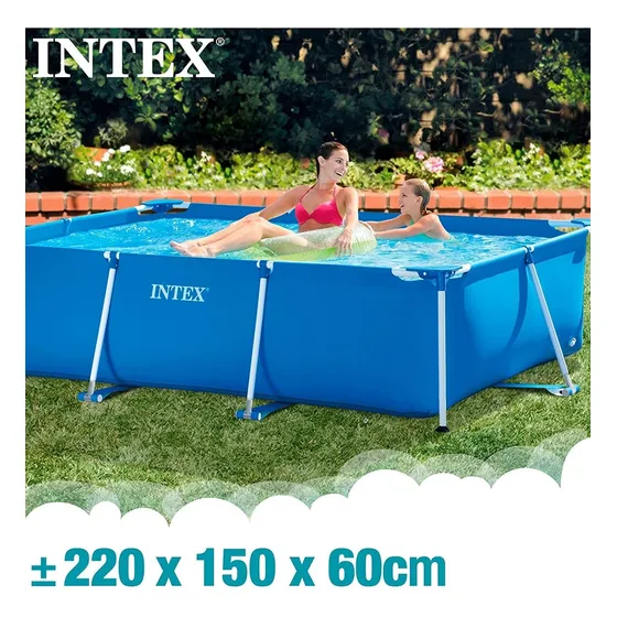 Piscina Familiar De Tubos Intex De 2.20mx1.50mx60cm, Nueva! 