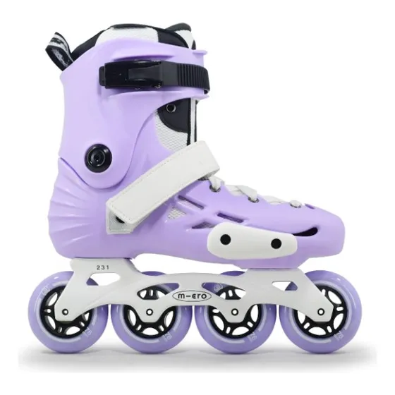 Patins Inline Profissional Micro Mt4 Lavanda / Lilás Urbano