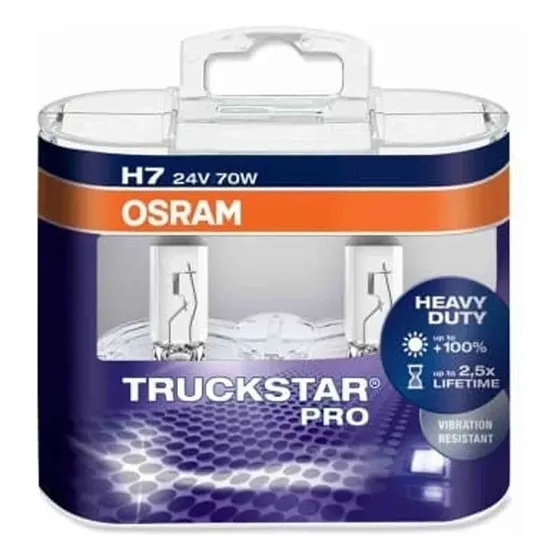 Kit 2 Lamparas H7 Osram Truckstar 24v 70w Camion 3200k