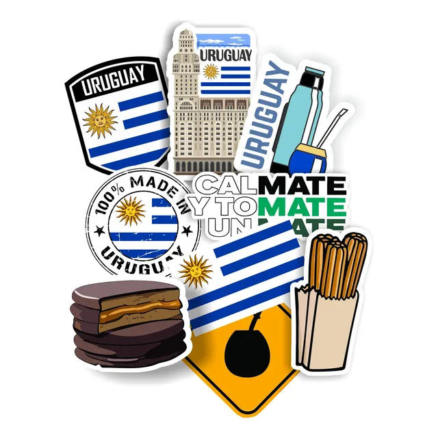 Pack Stickers Calcos Pegotines Termo, Mate, Pc, Laptop, Vaso