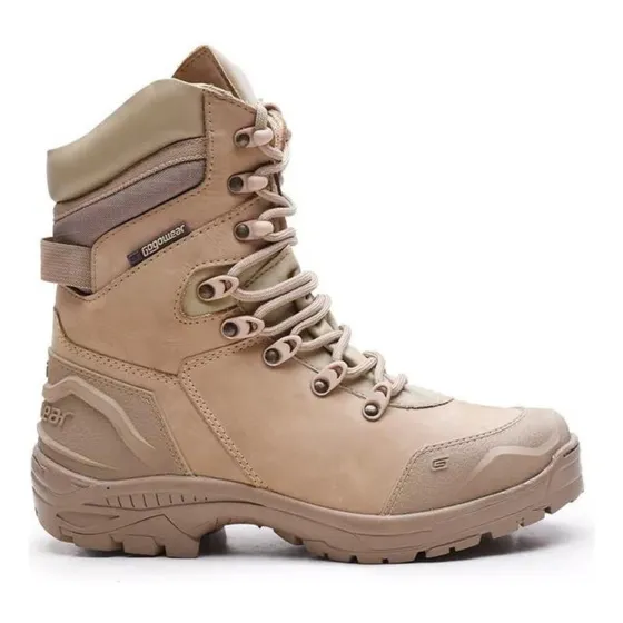 Bota Coturno Tatica Militar Bege Prf Gogowear Areia Airsoft