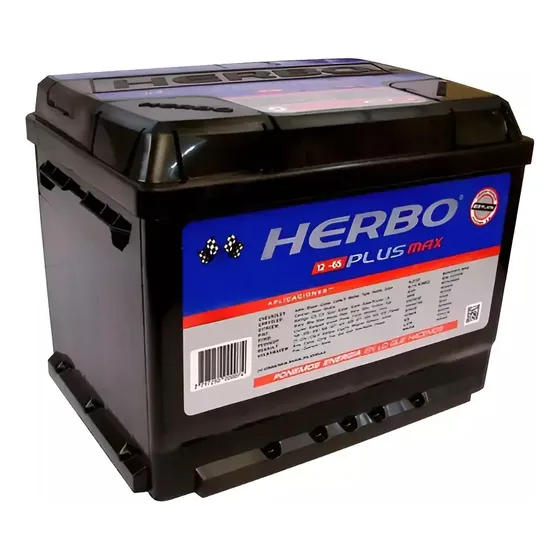 Batería 12x65 Herbo Plus Max Instalación Sin Cargo