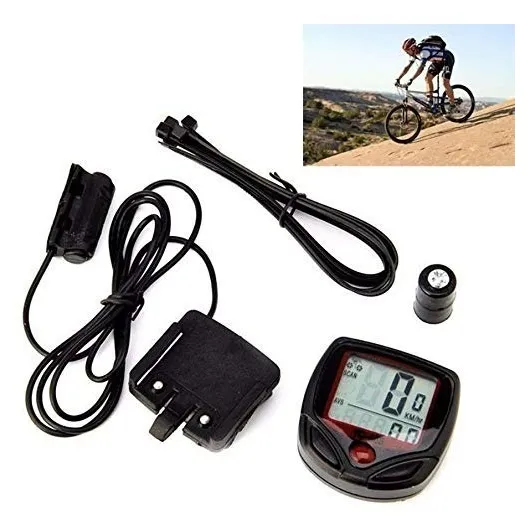 Ciclocomputador Velocimetro Inalambrico Bicicleta Odometro Color Negro - 265013
