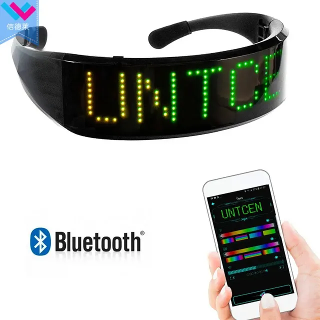 Lente Led Shinning Pantalla Personalizable App Bluetooth
