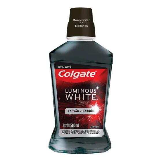 Enjuague Bucal Colgate Luminous White Carbón X 500 Ml