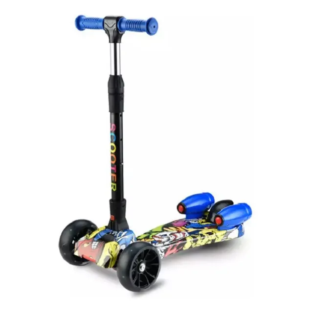 Scooter Bota Humo Musical Con Luces, Graduable Freno De Pie