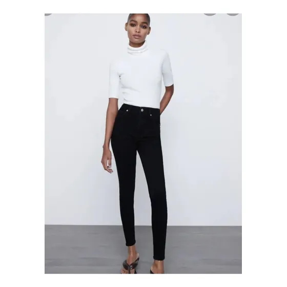 Jeans Skinny Talla Xs Zara Nuevo Negro Dama 