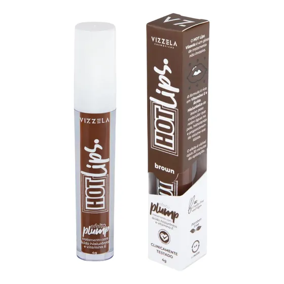 Gloss Hot Lips Vizzela 4g - Gloss Com Efeito Plump