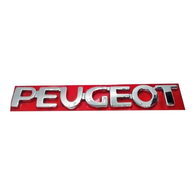 Emblema Trasero Letras Peugeot 19.5cm X 2.5cm