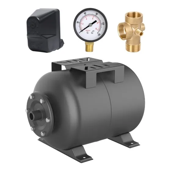 Pulmon 50 Litros Leo Con Kit Instalacion Para Bomba De Agua