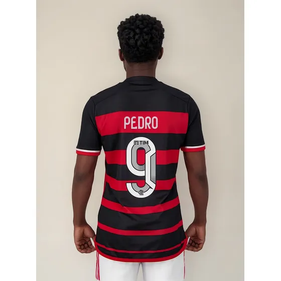 Camisa adidas Flamengo I 2024 9 Pedro
