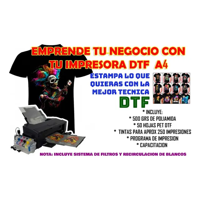 Impresora Dtf Epson L800 -l805 Tam A4 + Lista Trabajar Dtf