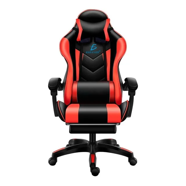 Silla Gamer Gaming Diseño Racing Video Juegos Oficina Color Rojo Material del tapizado Cuero sintético