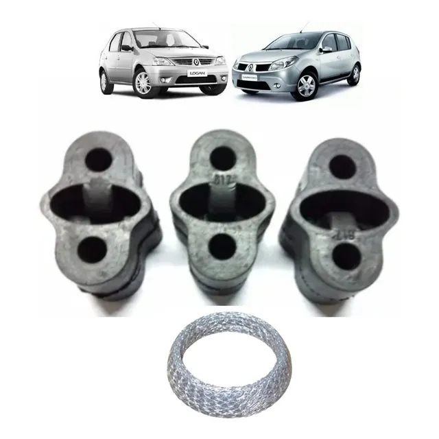 Borracha Coxim Escape + Anel  Vedação Logan Sandero 1.6 8v