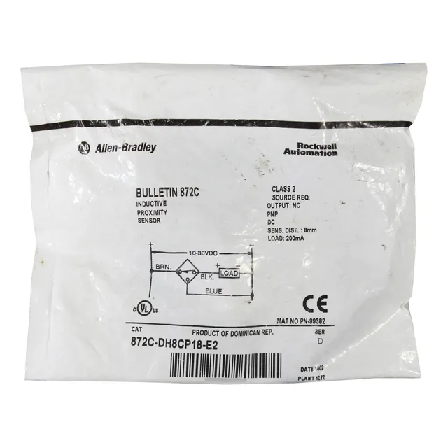 Allen Bradley 872c-dh8cp18-e2 Sensor Acny