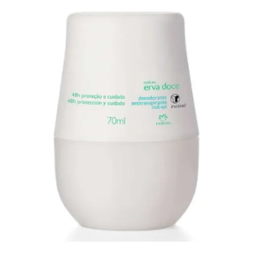 Desodorante Antitranspirante Natura Erva Doce 70ml Roll-on