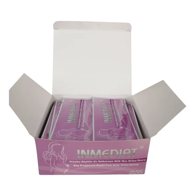 Prueba De Embarazo Inmediat Test De Embarazo Hcg X 60 Unid