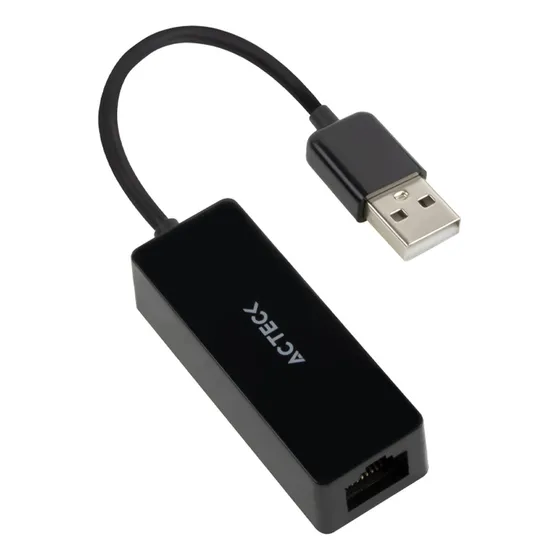 Convertidor Acteck Usb A Ethernet Rj45 Negro Ac-934732