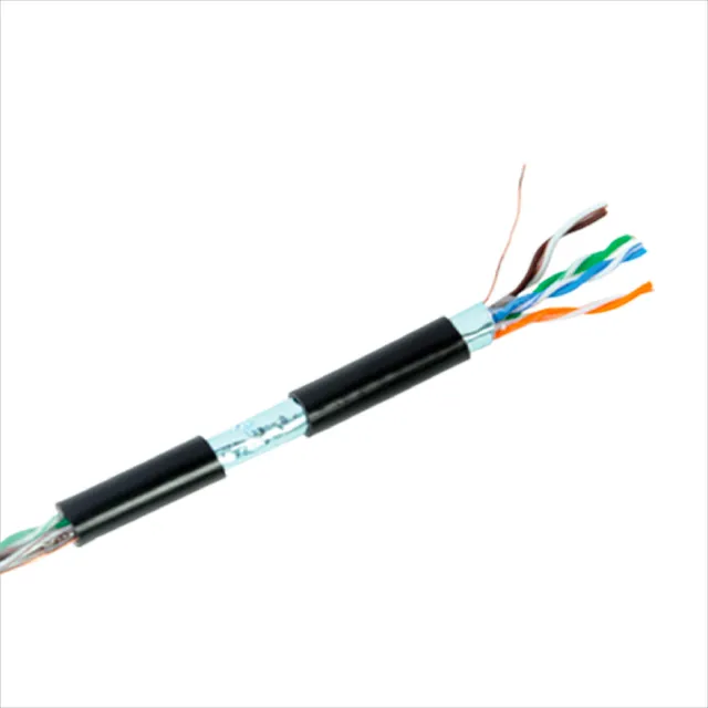 Cable De Red Utp Cat 6 Exterior Blindado Uv Tierra 40m