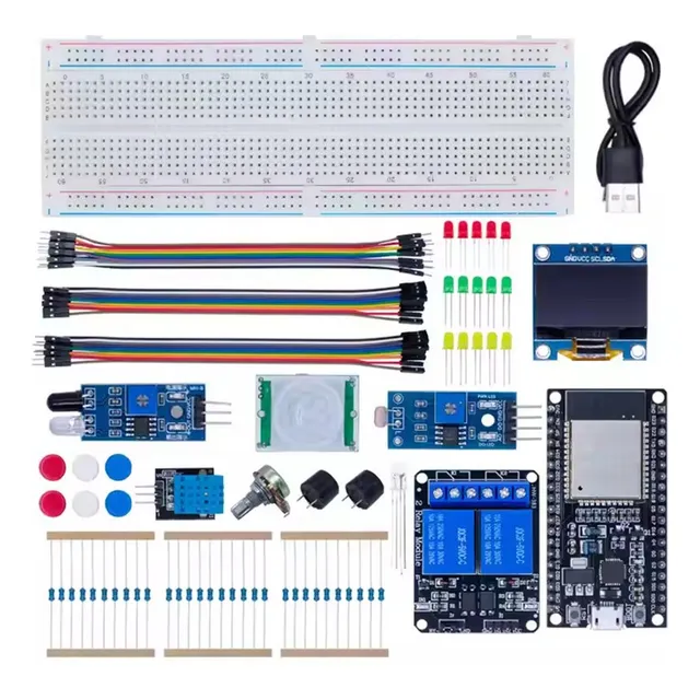 Kit De Inicio Esp32 Wifi Con Sensores Y Prototipos