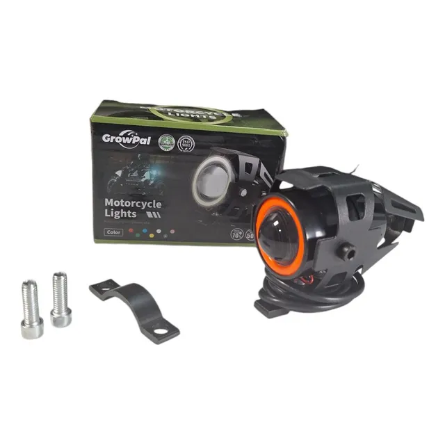 Faro Led U7 Exploradora Ojo De Angel Rojo Moto