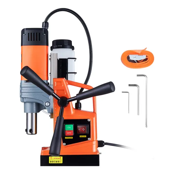 Vevor Taladro Magnético 1 Pieza Taladro Hueco De 40 Mm 1300w Color Naranja oscuro