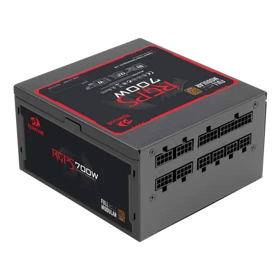 Fuente De Poder Redragon Rgps 700w- Ps005- 80+bonze- Modular Color Negro